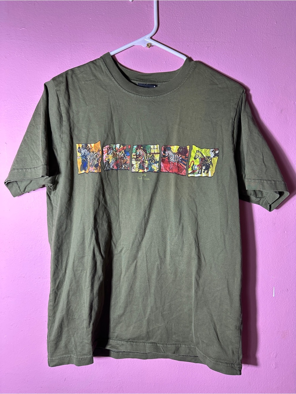 PS Paul Smith Zebra Comic T-Shirt (Olive)